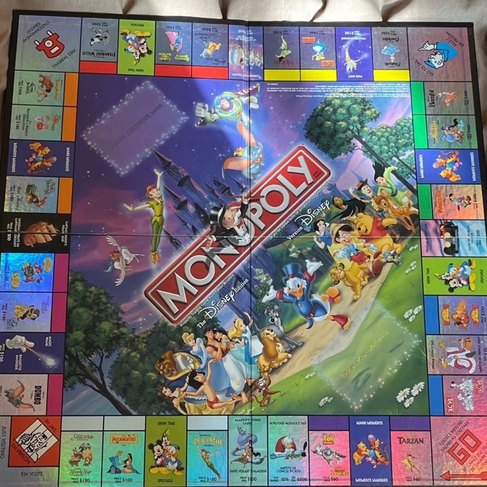 Disney Monopoly Board & Houses